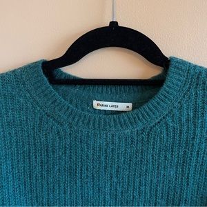 MARINE LAYER Alpaca Wool Blend Crewneck Sweater